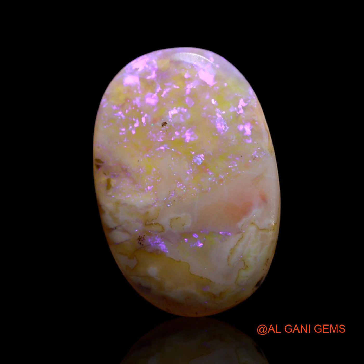 3.00 Cts Natural Australian Fire Opal Loose Gemstone Oval Cabochon 15x10x2 mm AG-583