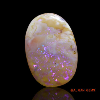 3.00 Cts Natural Australian Fire Opal Loose Gemstone Oval Cabochon 15x10x2 mm AG-583