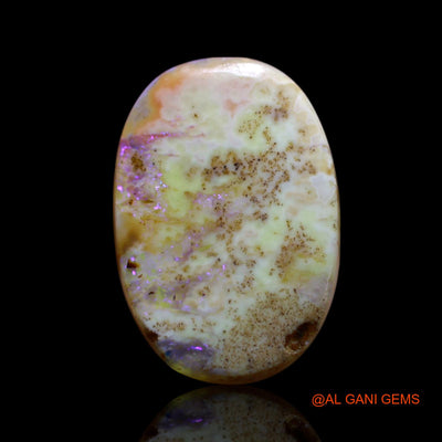 3.00 Cts Natural Australian Fire Opal Loose Gemstone Oval Cabochon 15x10x2 mm AG-583