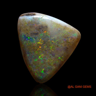 3.00 Cts Natural Australian Fire Opal Loose Gemstone Trillion Cabochon 13x12x3 mm AG-585