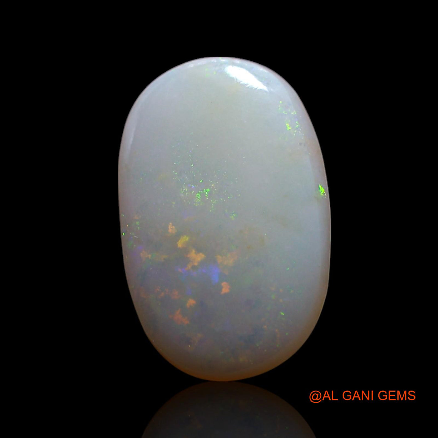 2.00 Cts Natural Australian Fire Opal Loose Gemstone Oval Cabochon 15x9x2 mm AG-586