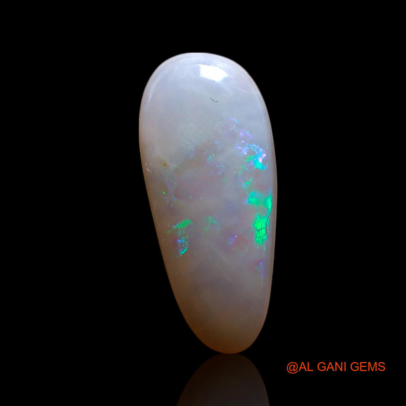 Natural Fire Opal Gemstone 2.00 Cts Loose Fancy Cabochon From Australia 16x7x3 mm AG-587