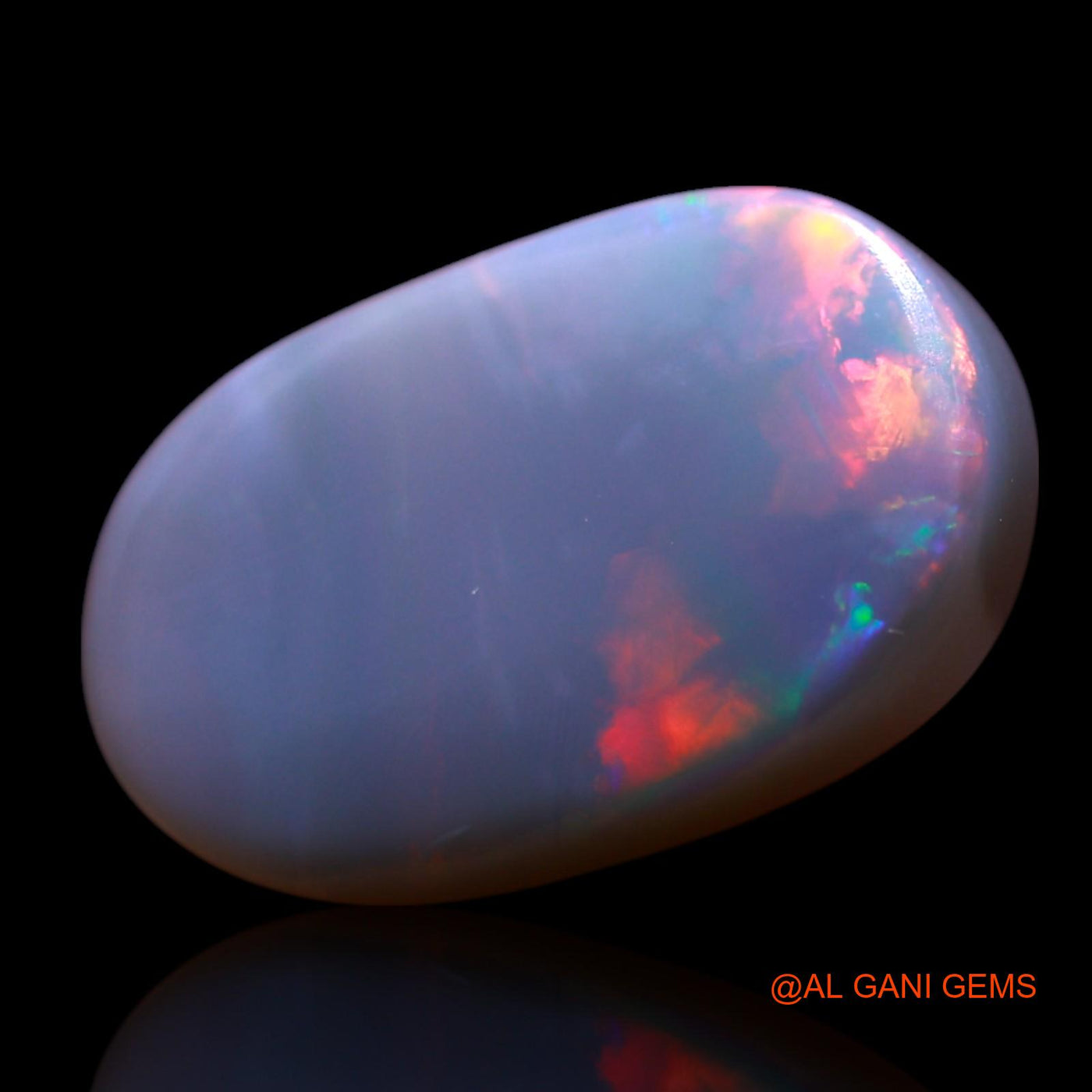 4.00 Cts Natural Australian Fire Opal Oval Cabochon Loose Gemstone For Jewelry 15x9x3 mm AG-588