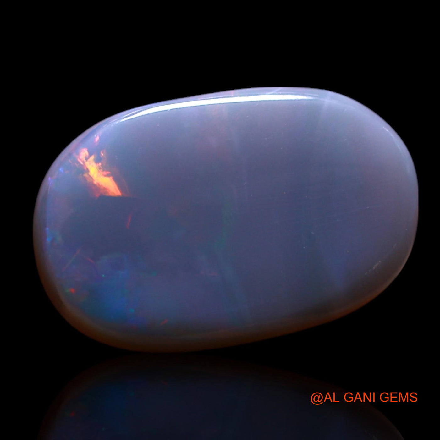 4.00 Cts Natural Australian Fire Opal Oval Cabochon Loose Gemstone For Jewelry 15x9x3 mm AG-588