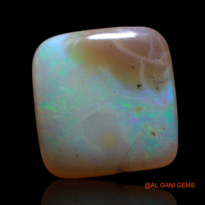 Natural Untreated Fire Opal Loose Gemstone Square Cabochon From Australia 4.00 Cts 11x11x4 mm AG-589
