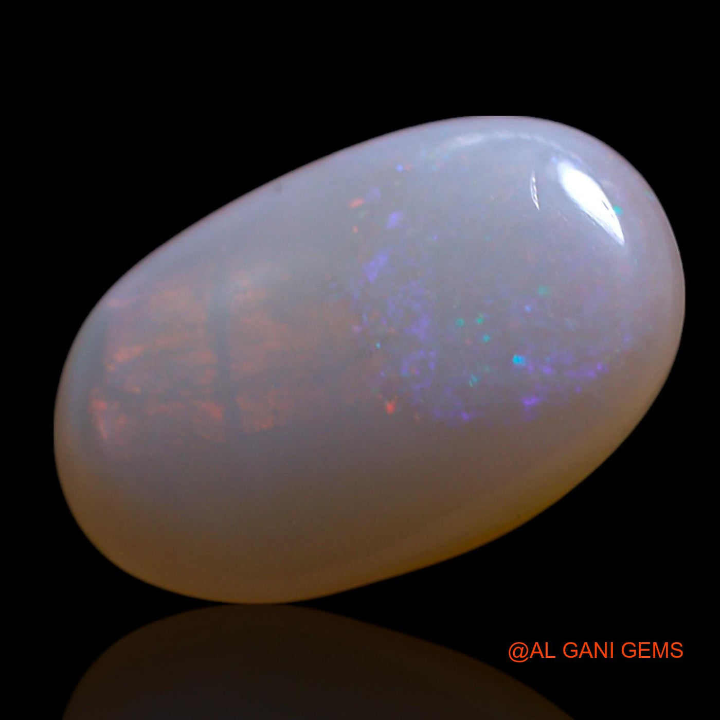 3.50 Cts Unheated Australian Fire Opal Loose Gemstone Oval Cabochon Natural 14x9x4 mm AG-591
