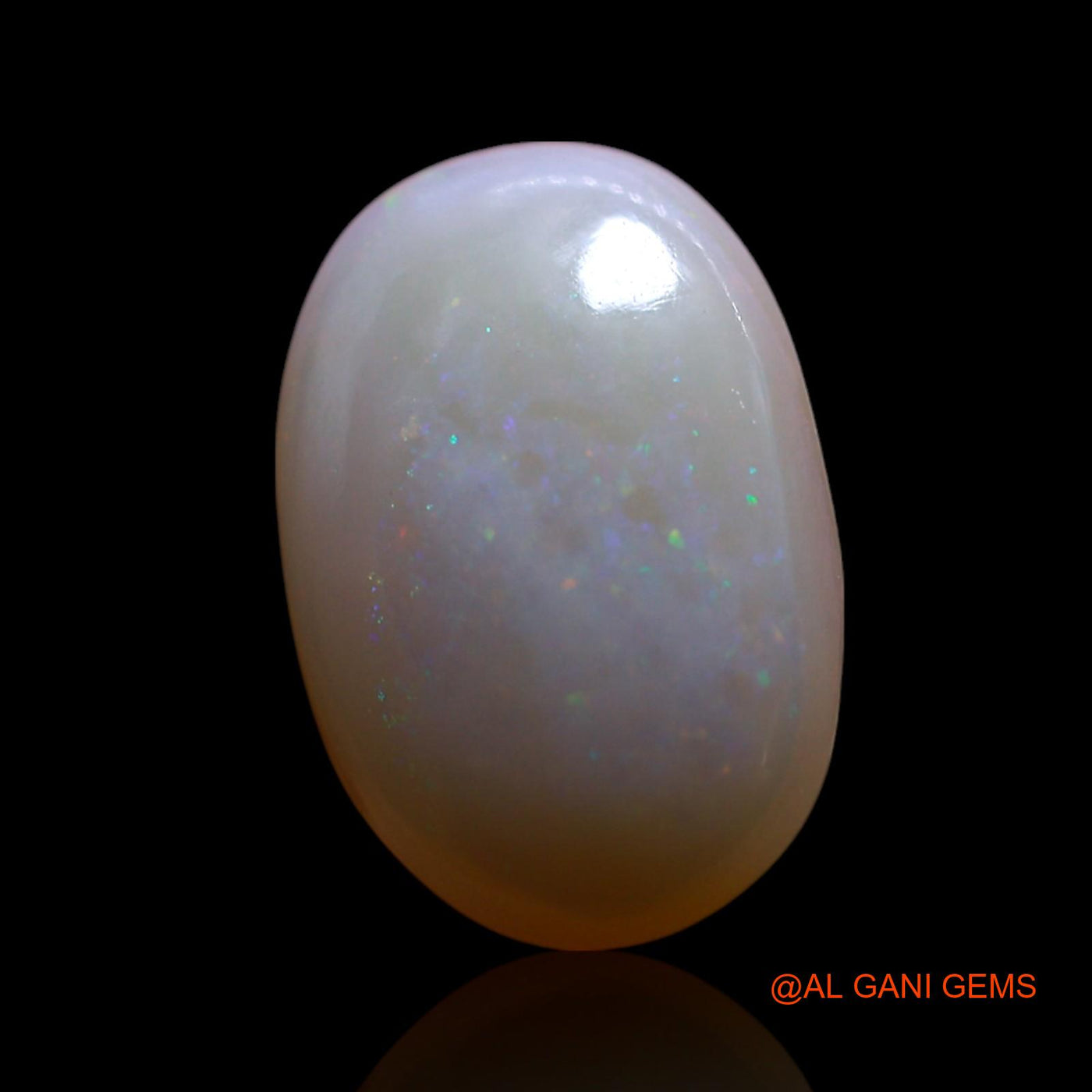 3.50 Cts Unheated Australian Fire Opal Loose Gemstone Oval Cabochon Natural 14x9x4 mm AG-591