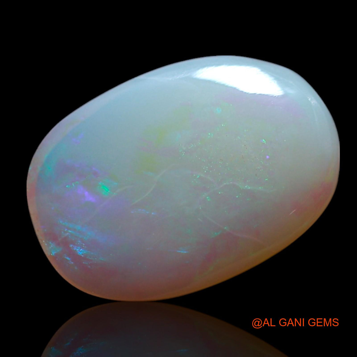 Natural Fire Opal Gemstone 2.50 Cts Loose Oval Cabochon From Australia 13x9x3 mm AG-592