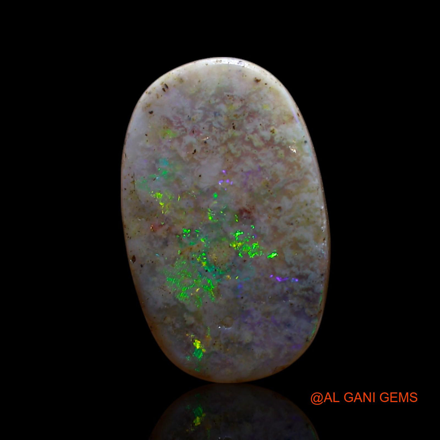 3.00 Cts Natural Australian Fire Opal Loose Gemstone Oval Cabochon 14x9x3 mm AG-593