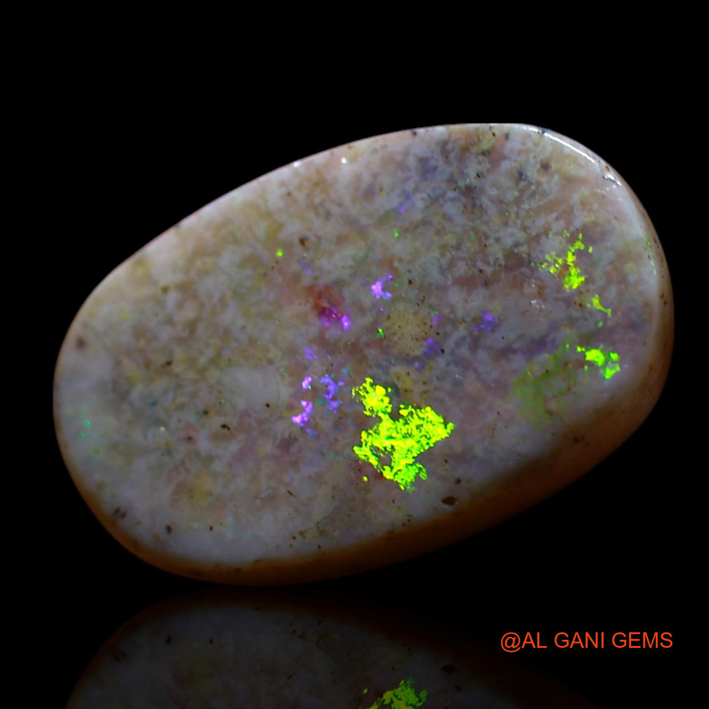 3.00 Cts Natural Australian Fire Opal Loose Gemstone Oval Cabochon 14x9x3 mm AG-593