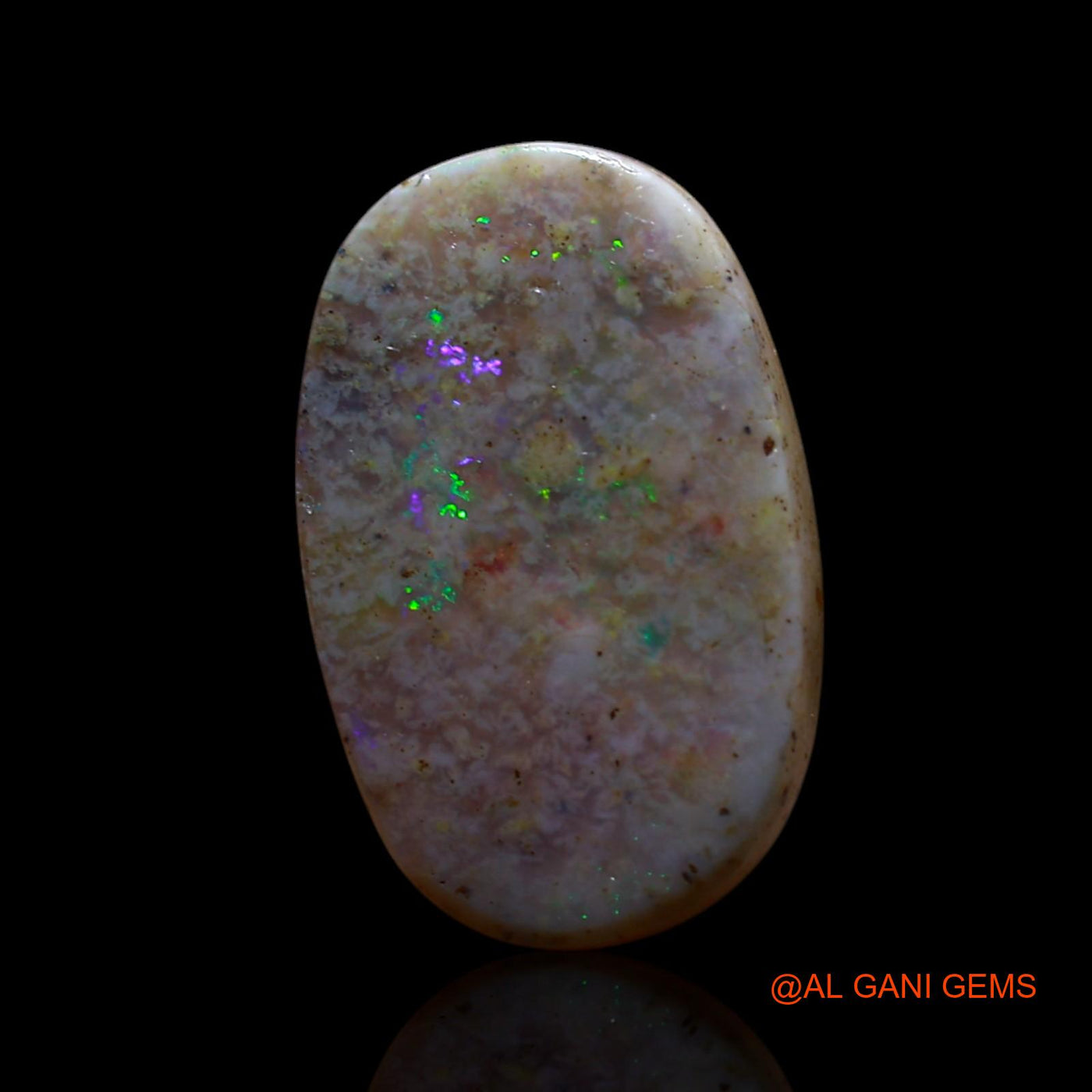 3.00 Cts Natural Australian Fire Opal Loose Gemstone Oval Cabochon 14x9x3 mm AG-593