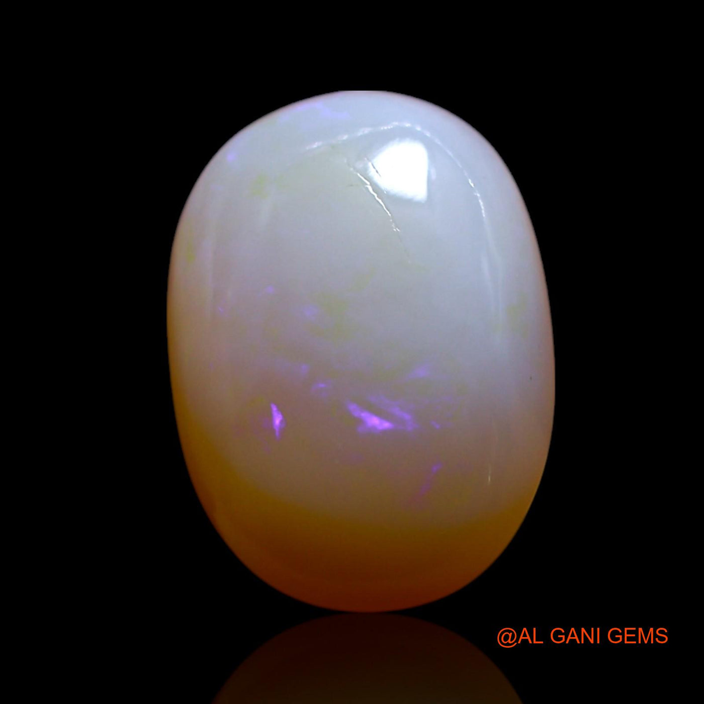 3.50 Cts Natural Australian Fire Opal Oval Cabochon Loose Gemstone For Jewelry 13x10x4 mm AG-594