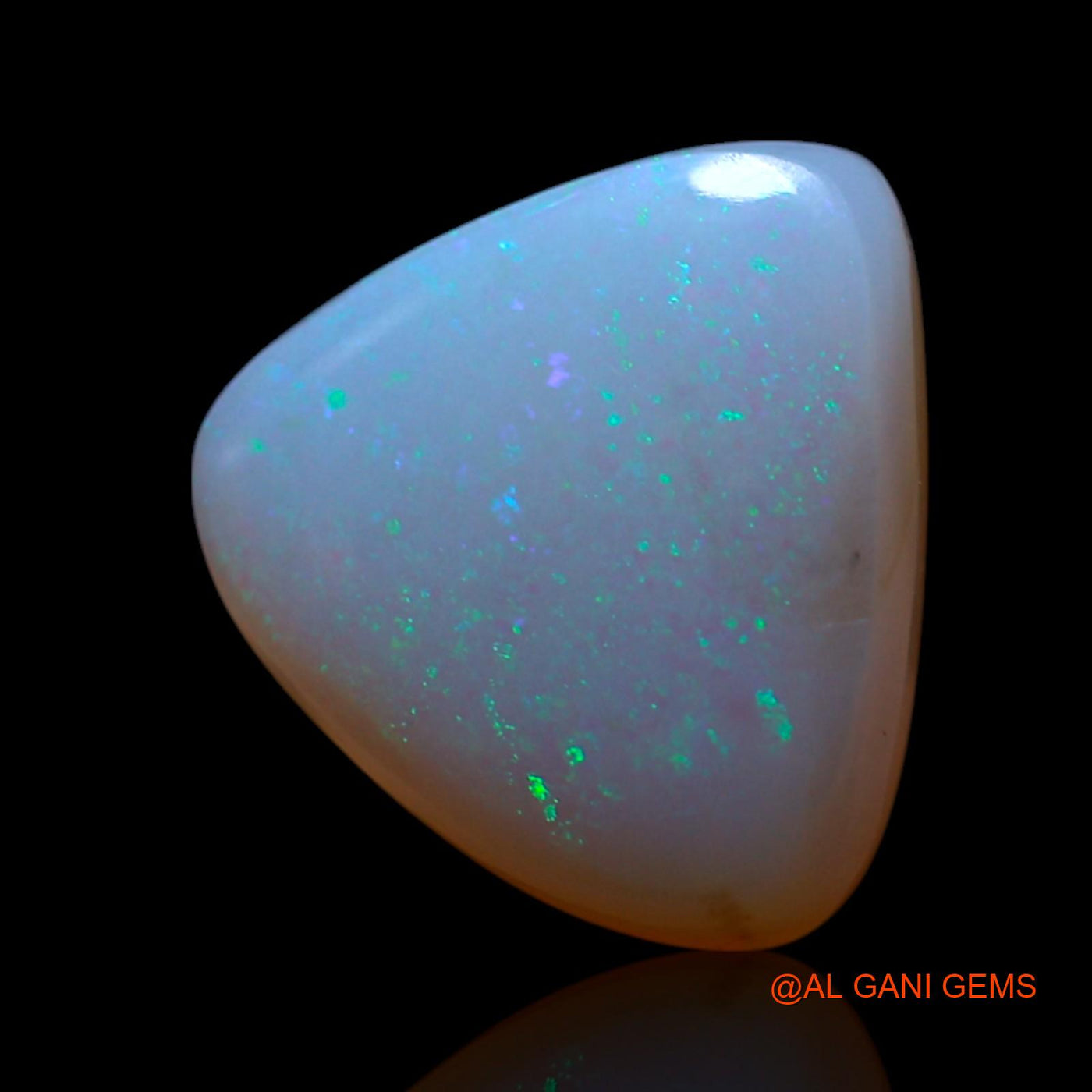 Natural Untreated Fire Opal Loose Gemstone Trillion Cabochon From Australia 4.00 Cts 11x10x5 mm AG-599
