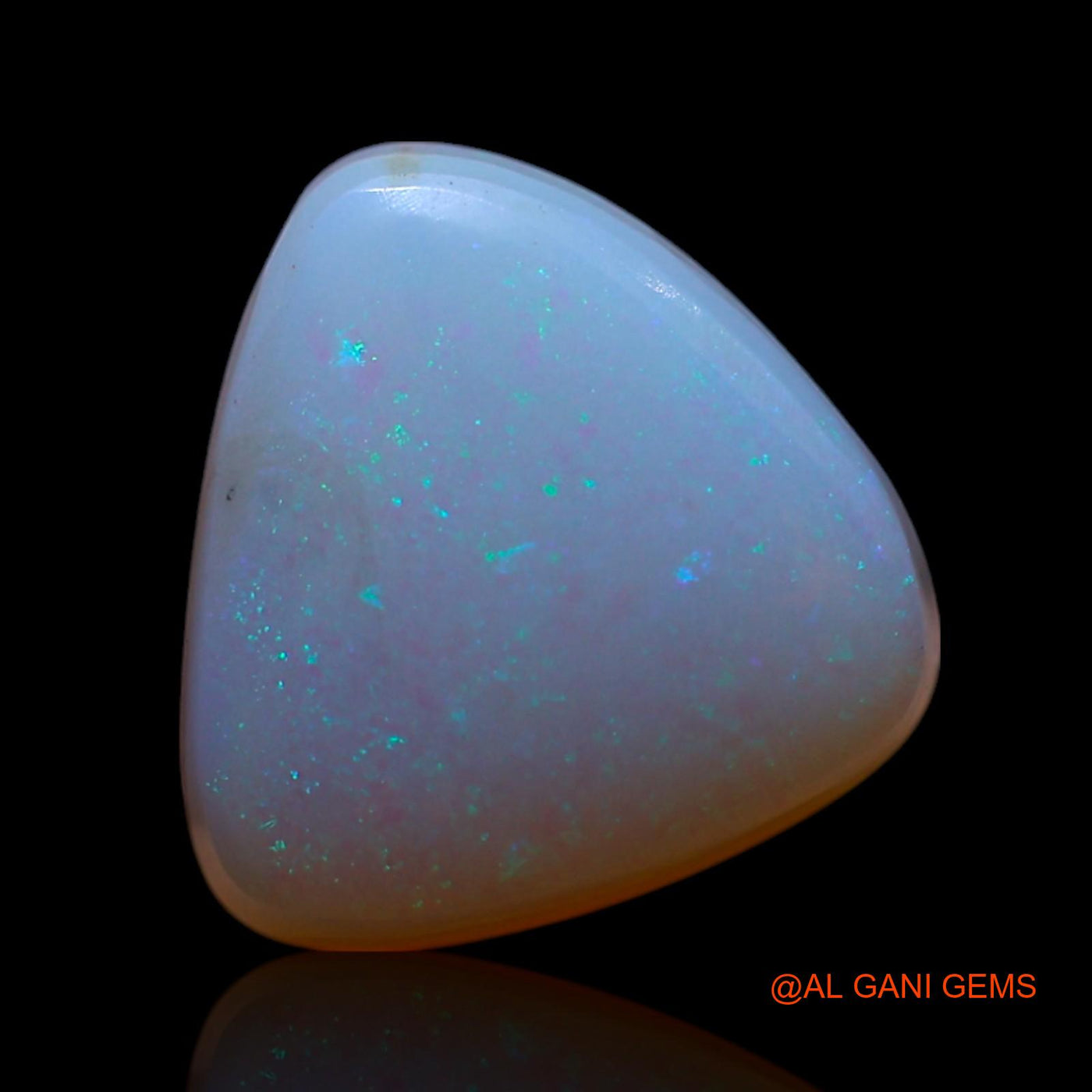 Natural Untreated Fire Opal Loose Gemstone Trillion Cabochon From Australia 4.00 Cts 11x10x5 mm AG-599