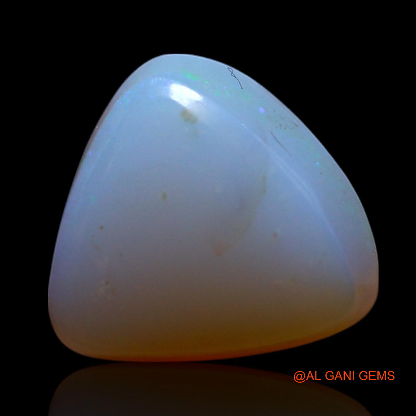 Natural Untreated Fire Opal Loose Gemstone Trillion Cabochon From Australia 4.00 Cts 11x10x5 mm AG-599