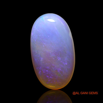 Natural Fire Opal Gemstone 1.45 Cts Loose Oval Cabochon From Australia 12x7x2 mm AG-59