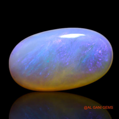 Natural Fire Opal Gemstone 1.45 Cts Loose Oval Cabochon From Australia 12x7x2 mm AG-59