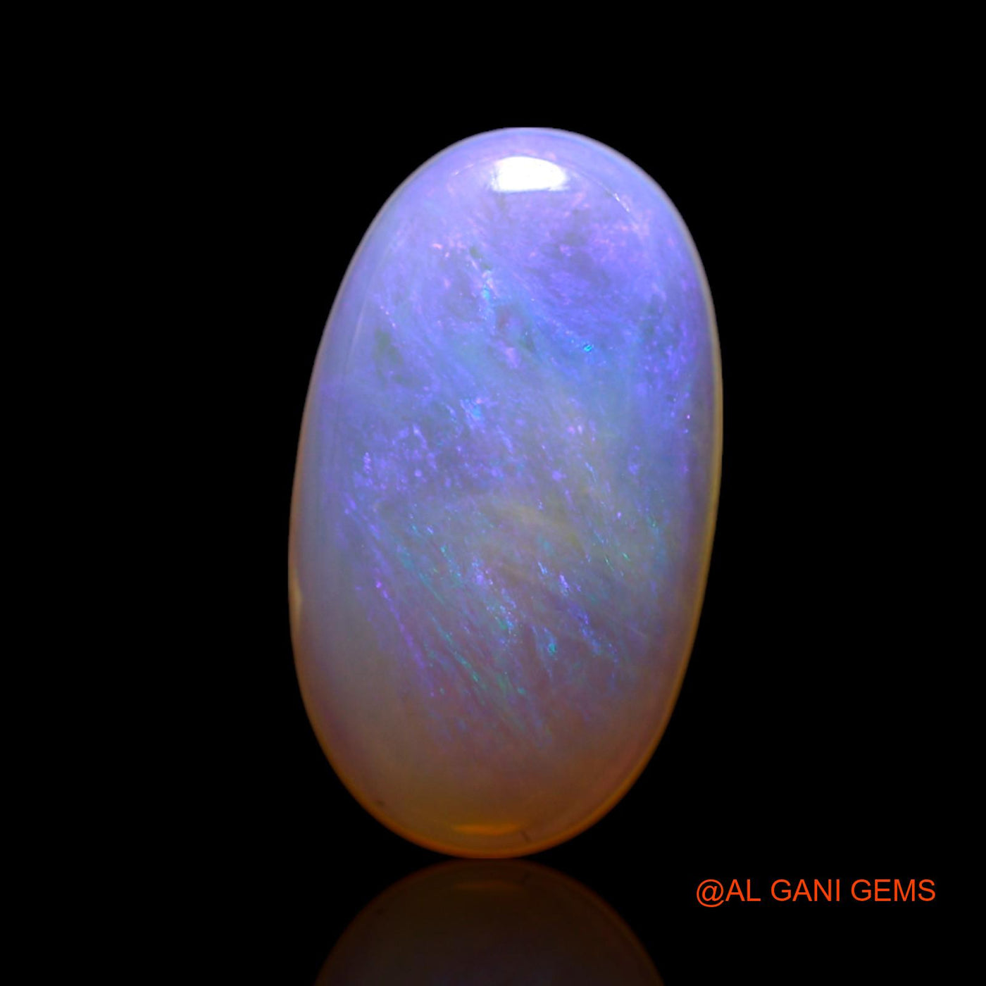 Natural Fire Opal Gemstone 1.45 Cts Loose Oval Cabochon From Australia 12x7x2 mm AG-59