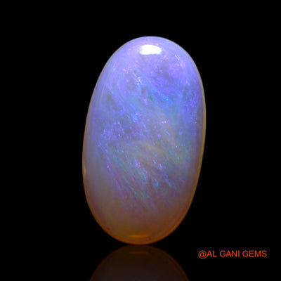 Natural Fire Opal Gemstone 1.45 Cts Loose Oval Cabochon From Australia 12x7x2 mm AG-59