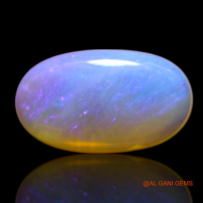 Natural Fire Opal Gemstone 1.45 Cts Loose Oval Cabochon From Australia 12x7x2 mm AG-59