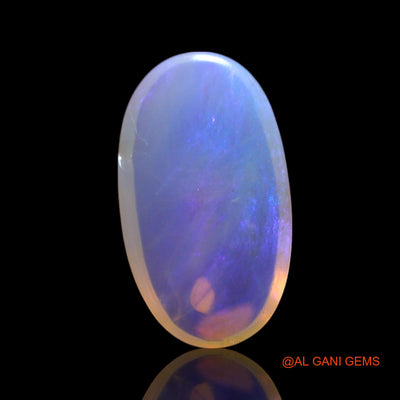 Natural Fire Opal Gemstone 1.45 Cts Loose Oval Cabochon From Australia 12x7x2 mm AG-59