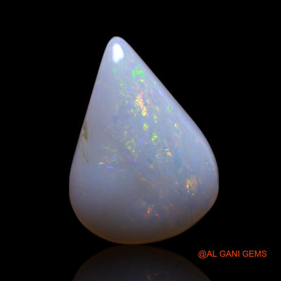 2.00 Cts Natural Australian Fire Opal Pear Cabochon Loose Gemstone For Jewelry 13x9x3 mm AG-5