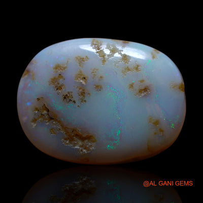 Natural Fire Opal Gemstone 13.00 Cts Loose Oval Cabochon From Australia 21x16x5 mm AG-601