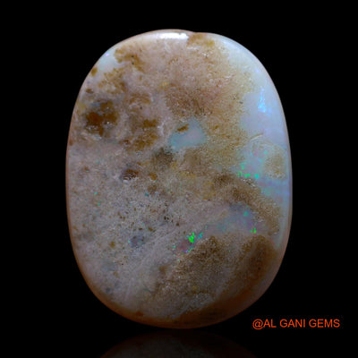 Natural Fire Opal Gemstone 13.00 Cts Loose Oval Cabochon From Australia 21x16x5 mm AG-601