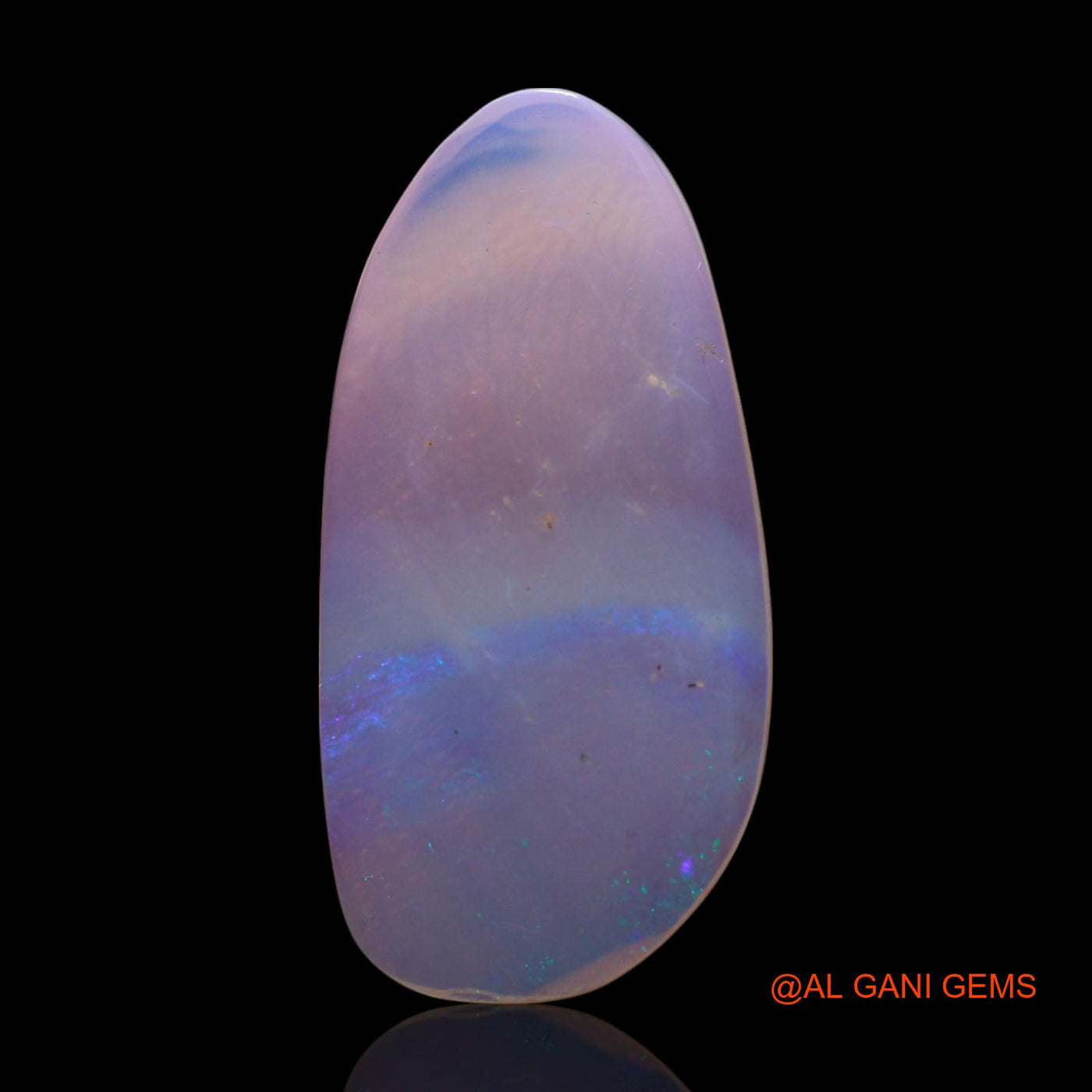 3.00 Cts Unheated Australian Fire Opal Loose Gemstone Fancy Cabochon Natural 22x10x2 mm AG-605