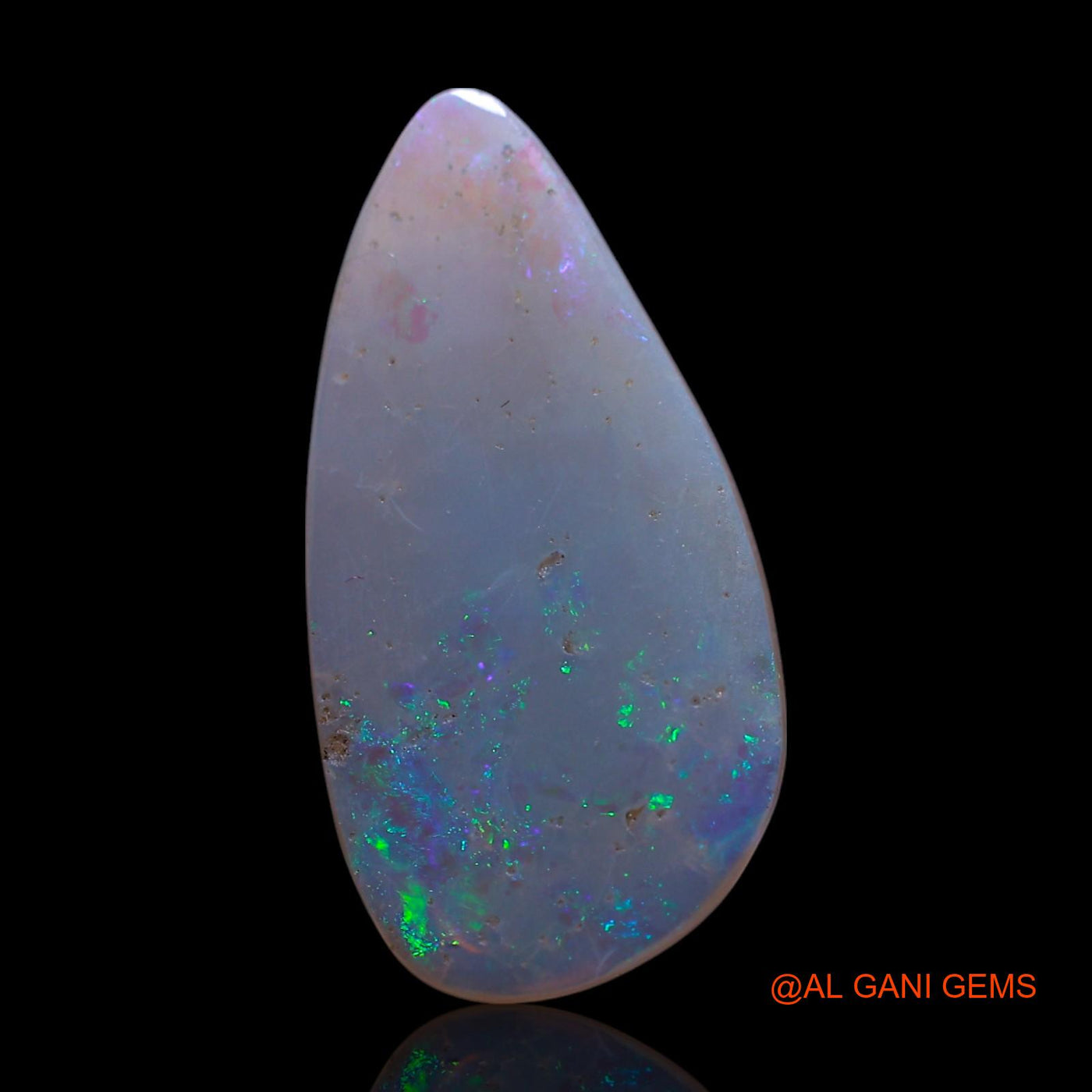 2.00 Cts Natural Australian Fire Opal Fancy Cabochon Loose Gemstone For Jewelry 19x10x2 mm AG-609