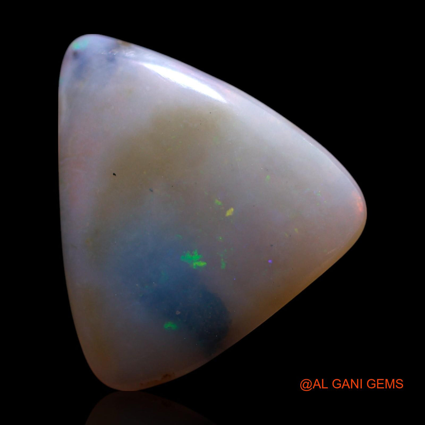 Natural Untreated Fire Opal Loose Gemstone Trillion Cabochon From Australia 5.00 Cts 16x13x3 mm AG-610