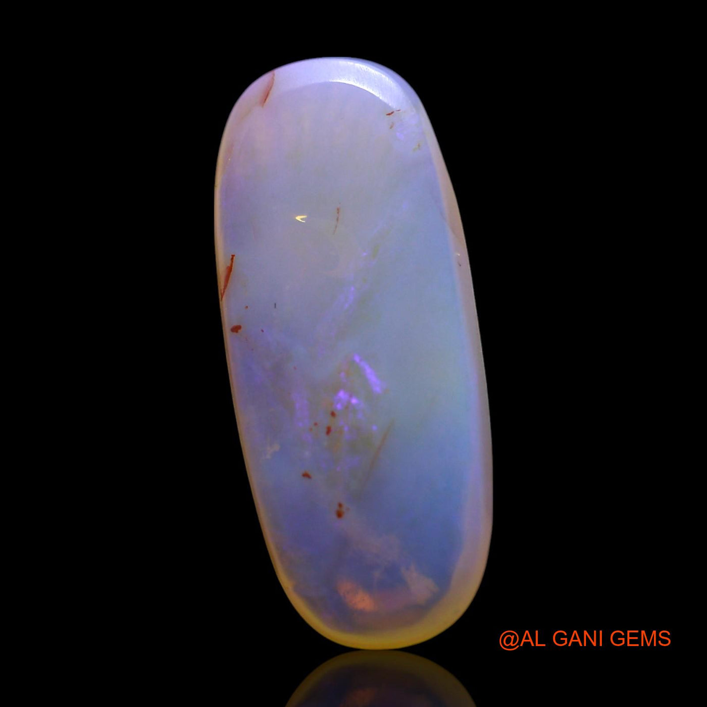 Natural Untreated Fire Opal Loose Gemstone Oval Cabochon From Australia 3.00 Cts 19x8x3 mm AG-611