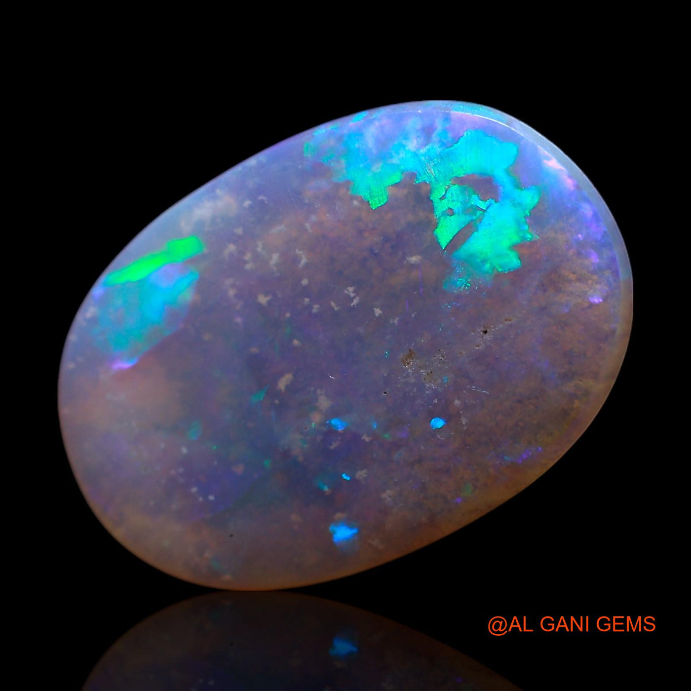 Natural Fire Opal Gemstone 3.00 Cts Loose Oval Cabochon From Australia 16x11x2 mm AG-612