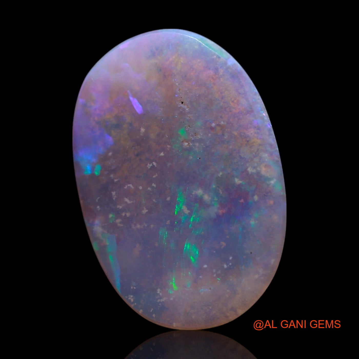 Natural Fire Opal Gemstone 3.00 Cts Loose Oval Cabochon From Australia 16x11x2 mm AG-612