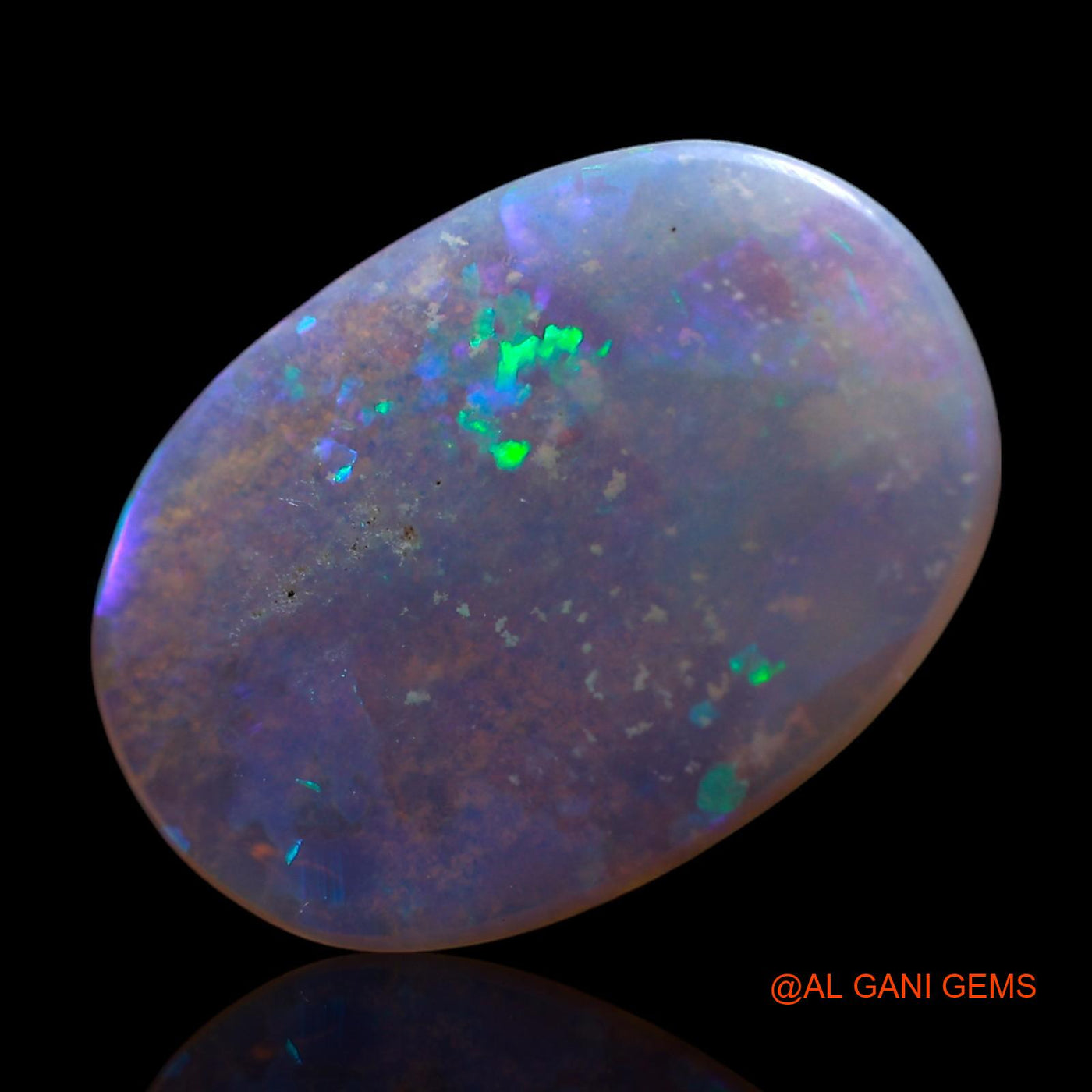Natural Fire Opal Gemstone 3.00 Cts Loose Oval Cabochon From Australia 16x11x2 mm AG-612