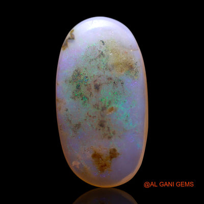 Natural Fire Opal Gemstone 4.00 Cts Loose Oval Cabochon From Australia 17x9x3 mm AG-613
