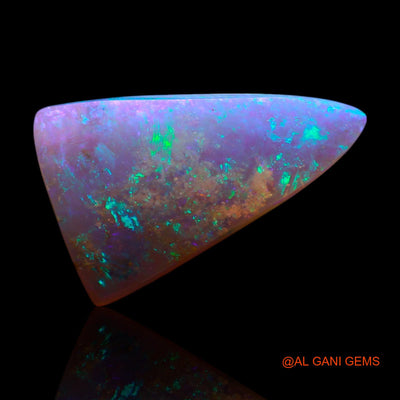 Natural Fire Opal Gemstone 2.00 Cts Loose Trillion Cabochon From Australia 16x10x2 mm AG-614