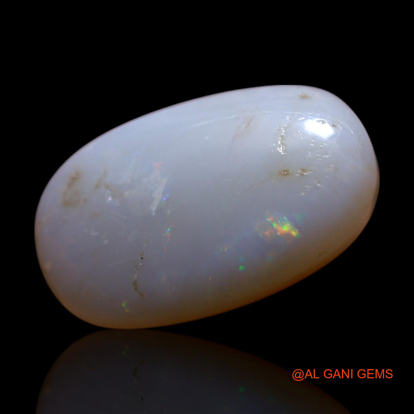 4.00 Cts Natural Australian Fire Opal Loose Gemstone Oval Cabochon 15x9x5 mm AG-618