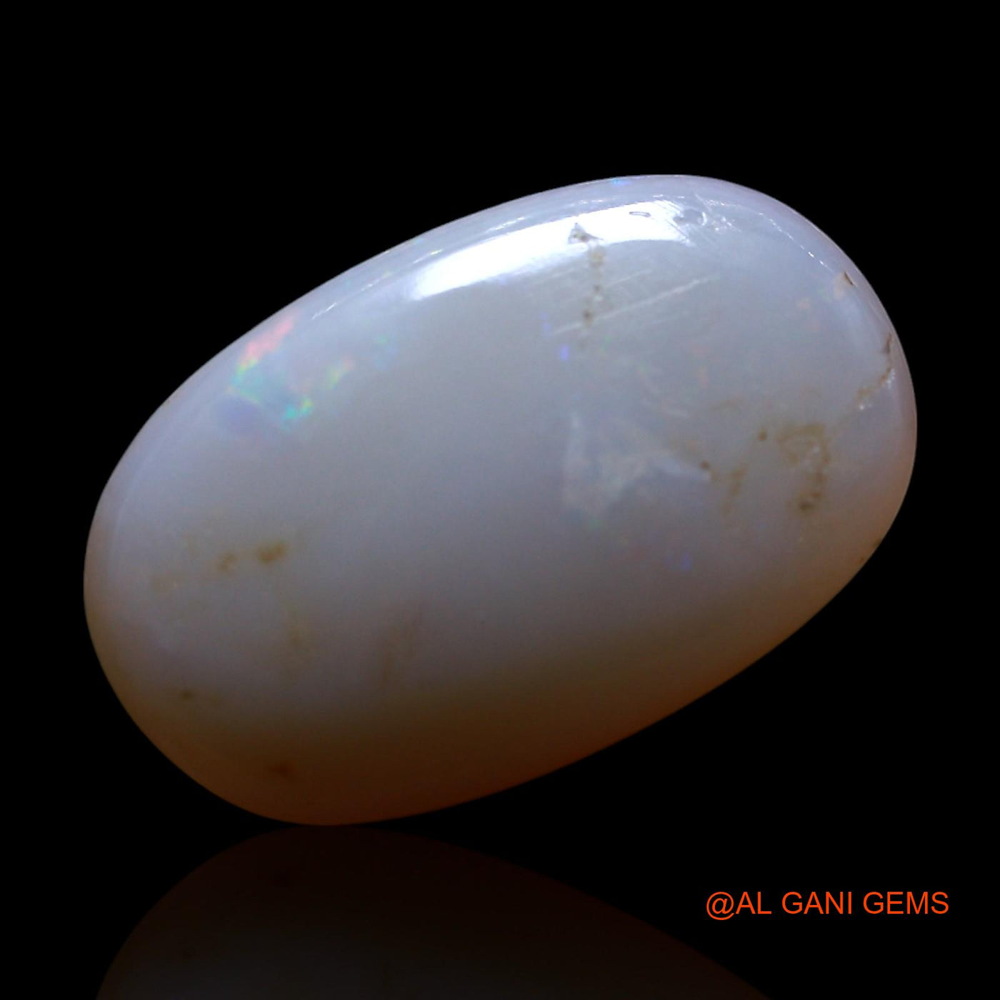 4.00 Cts Natural Australian Fire Opal Loose Gemstone Oval Cabochon 15x9x5 mm AG-618