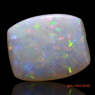 Natural Untreated Fire Opal Loose Gemstone Square Cabochon From Australia 1.40 Cts 10x8x2 mm AG-61