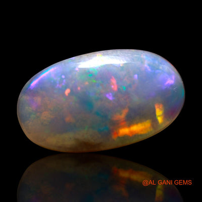 Natural Fire Opal Gemstone 3.00 Cts Loose Oval Cabochon From Australia 14x8x4 mm AG-622