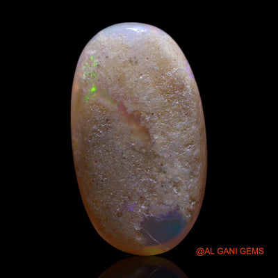 Natural Fire Opal Gemstone 3.00 Cts Loose Oval Cabochon From Australia 14x8x4 mm AG-622