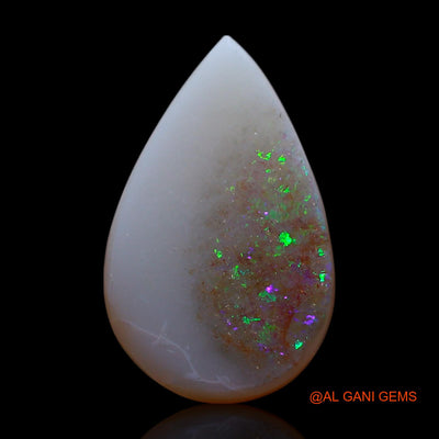 2.00 Cts Natural Australian Fire Opal Loose Gemstone Pear Cabochon 14x9x2 mm AG-623