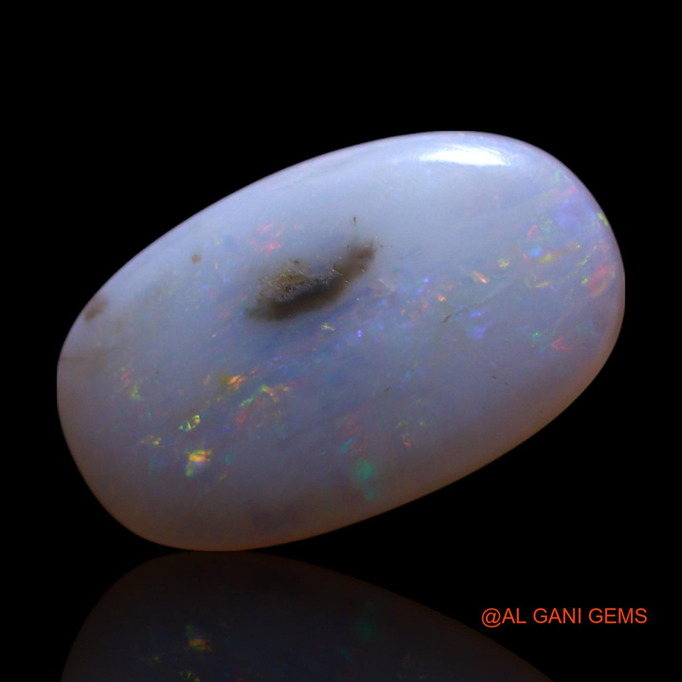 2.00 Cts Natural Australian Fire Opal Loose Gemstone Oval Cabochon 14x9x3 mm AG-624