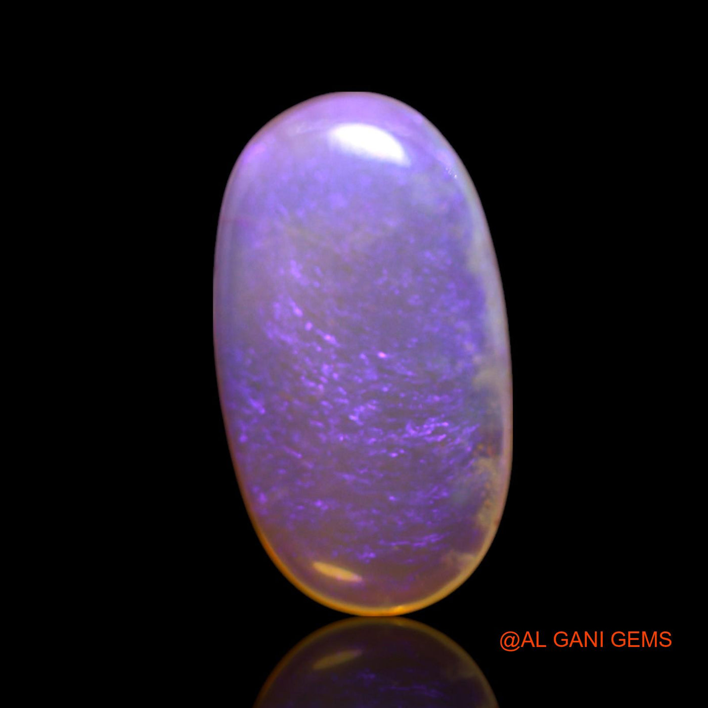2.00 Cts Natural Australian Fire Opal Loose Gemstone Oval Cabochon 15x8x2 mm AG-626