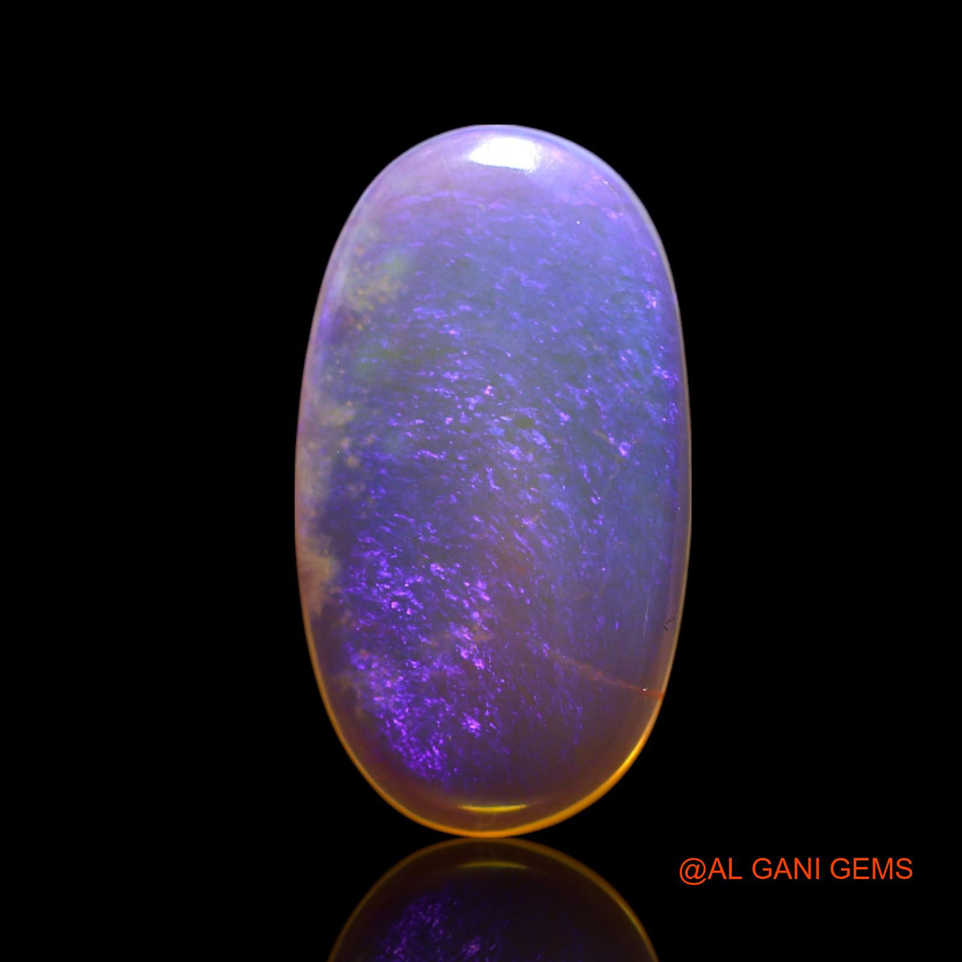 2.00 Cts Natural Australian Fire Opal Loose Gemstone Oval Cabochon 15x8x2 mm AG-626