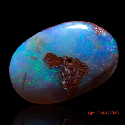 Natural Untreated Fire Opal Loose Gemstone Oval Cabochon From Australia 2.00 Cts 14x9x3 mm AG-627