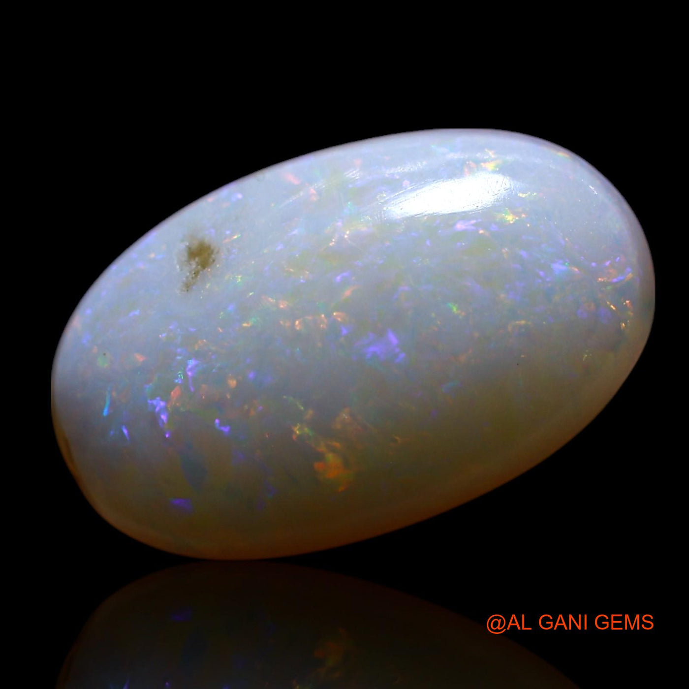 Natural Fire Opal Gemstone 2.00 Cts Loose Oval Cabochon From Australia 14x8x3 mm AG-629