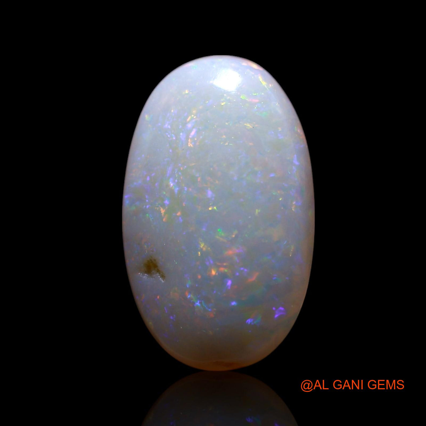 Natural Fire Opal Gemstone 2.00 Cts Loose Oval Cabochon From Australia 14x8x3 mm AG-629