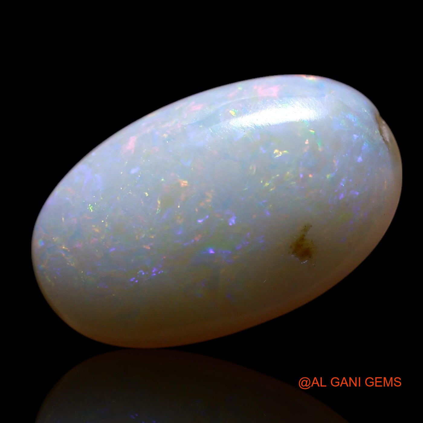 Natural Fire Opal Gemstone 2.00 Cts Loose Oval Cabochon From Australia 14x8x3 mm AG-629